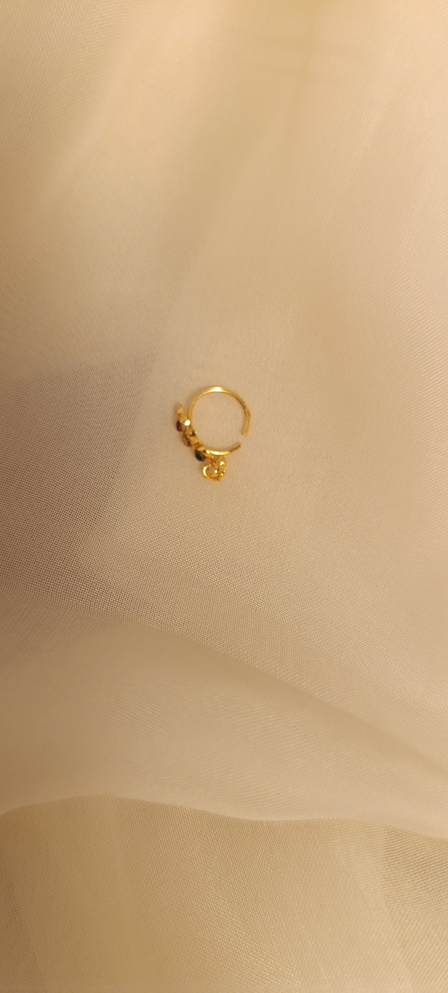 Studded nose ring