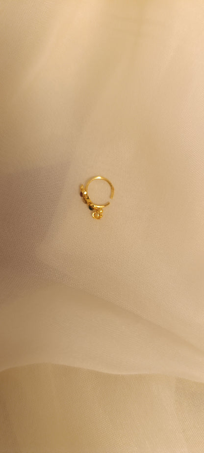 Studded nose ring